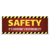 Signmission Safety Is Everyones Responsibility Banner Concession Stand Food Truck, 120" H, B-120-30146 B-120-30146